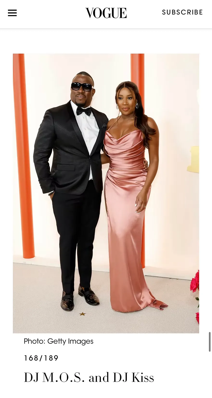 Vogue, DJ M.O.S. and DJ Kiss at the Vanity Fair Oscars party